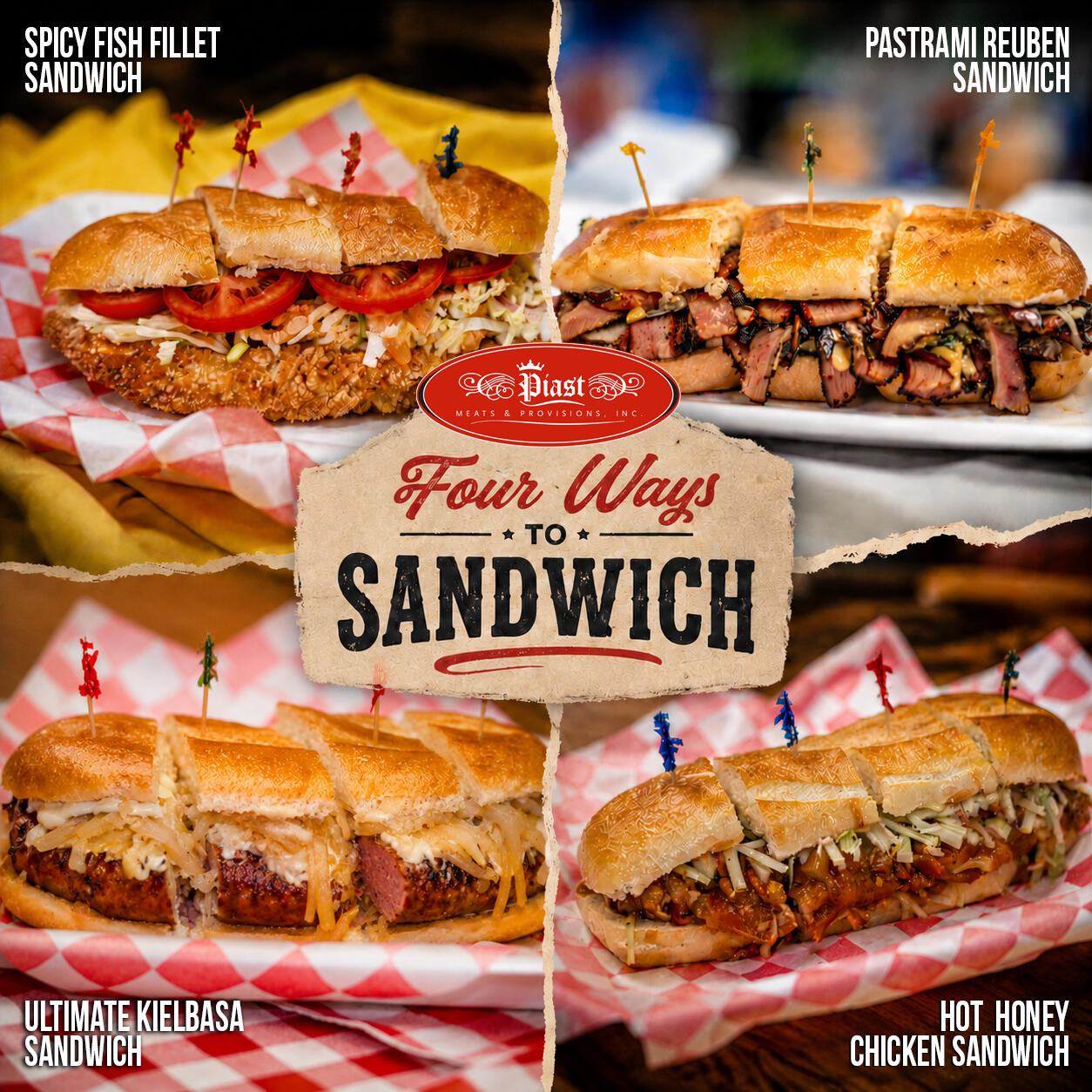 Four Ways to Sandwich Four Ways to Sandwich